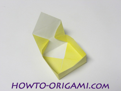 how to origami instruction lid step 18