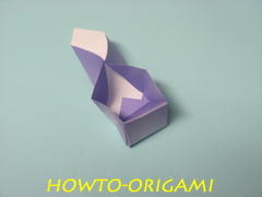 how to origami square box instruction 22