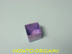how to origami square box instruction 24