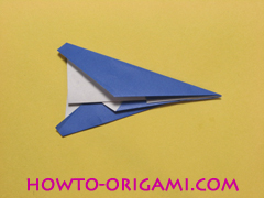 airplane origami (Simple airplane origami) - How to make a simple airplane origami instruction16