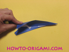 airplane origami (Simple airplane origami) - How to make a simple airplane origami instruction17