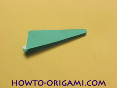 Airplane with round ended nose origami instruction 18 - How to make airplane origami instructions for kids