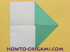 Airplane with round ended nose origami instruction 5 - How to make airplane origami instructions for kids