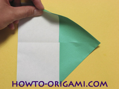 Airplane with round ended nose origami instruction 6 - How to make airplane origami instructions for kids