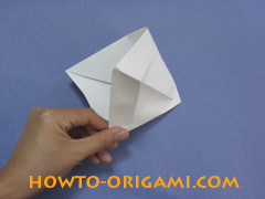Boat origami - how to origami a boat instruction 15
