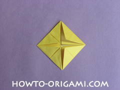 chair origami, how to origami a chair instruction15 - easy origami for child