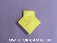 chair origami, how to origami a chair instruction20 - easy origami for child