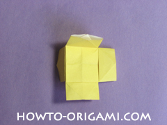 chair origami, how to origami a chair instruction23 - easy origami for child