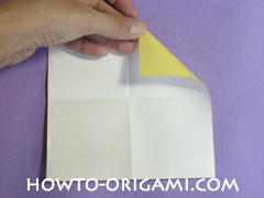 chair origami, how to origami a chair instruction5 - easy origami for child