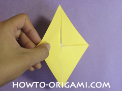 chair origami, how to origami a chair instruction8 - easy origami for child