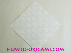 Chopstick wrapper origami - How to make chopsticks wrapper origami instruction no.1