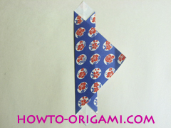 Chopstick wrapper origami - How to make chopsticks wrapper origami instruction no.10