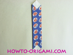 Chopstick wrapper origami - How to make chopsticks wrapper origami instruction no.11