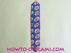 Chopstick wrapper origami - How to make chopsticks wrapper origami instruction no.13