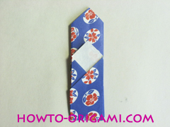 Chopstick wrapper origami - How to make chopsticks wrapper origami instruction no.14