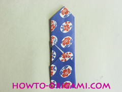 Chopstick wrapper origami - How to make chopsticks wrapper origami instruction no.16