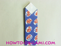 Chopstick wrapper origami - How to make chopsticks wrapper origami instruction no.17