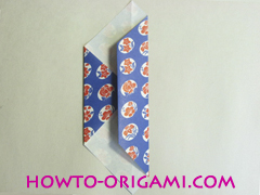 Chopstick wrapper origami - How to make chopsticks wrapper origami instruction no.7