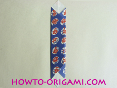 Chopstick wrapper origami - How to make chopsticks wrapper origami instruction no.8