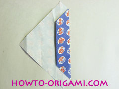 Chopstick wrapper origami - How to make chopsticks wrapper origami instruction no.9