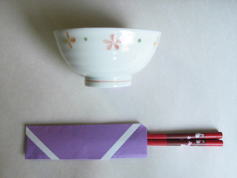 Chopsticks origami - How to make Chopsticks cover origami instruction