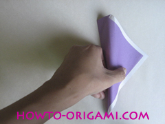 Chopsticks origami - How to make Chopsticks cover origami instruction step 10