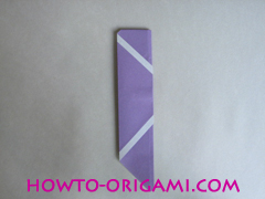 Chopsticks origami - How to make Chopsticks cover origami instruction step 12