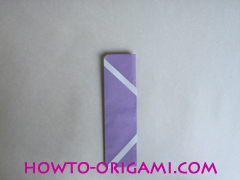 Chopsticks origami - How to make Chopsticks cover origami instruction step 13