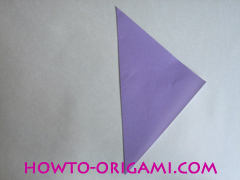 Chopsticks origami - How to make Chopsticks cover origami instruction step 2