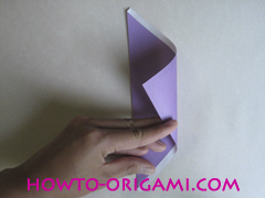 Chopsticks origami - How to make Chopsticks cover origami instruction step 5