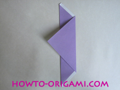 Chopsticks origami - How to make Chopsticks cover origami instruction step 6
