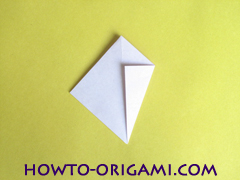 Flower origami instruction 16 - how to origami a morning glory flower - easy origami instruction for kids