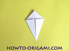 Flower origami instruction 17 - how to origami a morning glory flower - easy origami instruction for kids