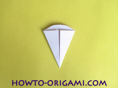 Flower origami instruction 19 - how to origami a morning glory flower - easy origami instruction for kids