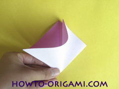 Flower origami instruction 9 - how to origami a morning glory flower - easy origami instruction for kids