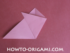 Flower tulip origami - how to origami flower tulip instruction 5