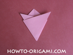 Flower tulip origami - how to origami flower tulip instruction 6