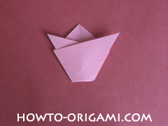 Flower tulip origami - how to origami flower tulip instruction 8