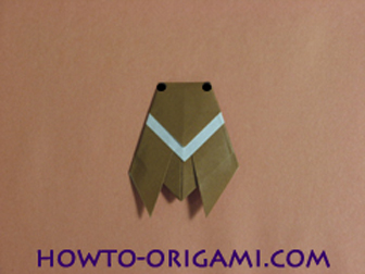 Locust or cicada origami - How to make Locust or cicada origami instruction