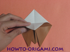 Locust or cicada origami - How to make Locust or cicada origami instruction 10