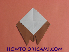 Locust or cicada origami - How to make Locust or cicada origami instruction 11