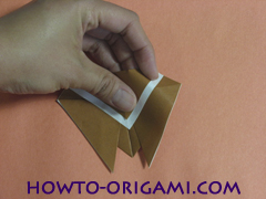 Locust or cicada origami - How to make Locust or cicada origami instruction 13