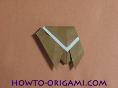 Locust or cicada origami - How to make Locust or cicada origami instruction 14