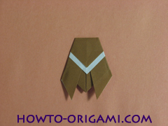 Locust or cicada origami - How to make Locust or cicada origami instruction 15