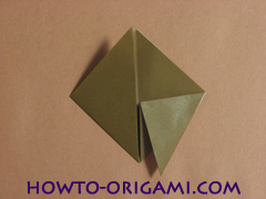 Locust or cicada origami - How to make Locust or cicada origami instruction 8