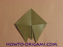 Locust or cicada origami - How to make Locust or cicada origami instruction 9