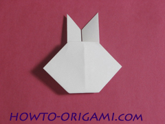 how to origami rabbit instruction 11 - easy origami for kid