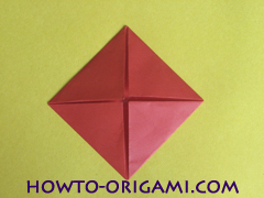 Simple flower origami - how to origami simple flower instruction11