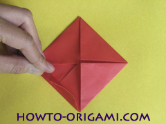 Simple flower origami - how to origami simple flower instruction12