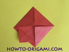 Simple flower origami - how to origami simple flower instruction13